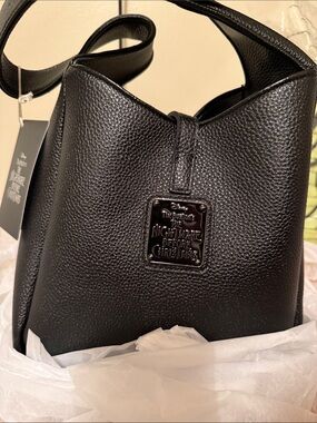 Loungefly Black Pebbled Nightmare Before Christmas Shoulder Bag